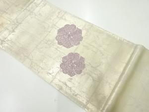 アンティーク　花模様刺繍袋帯（材料）